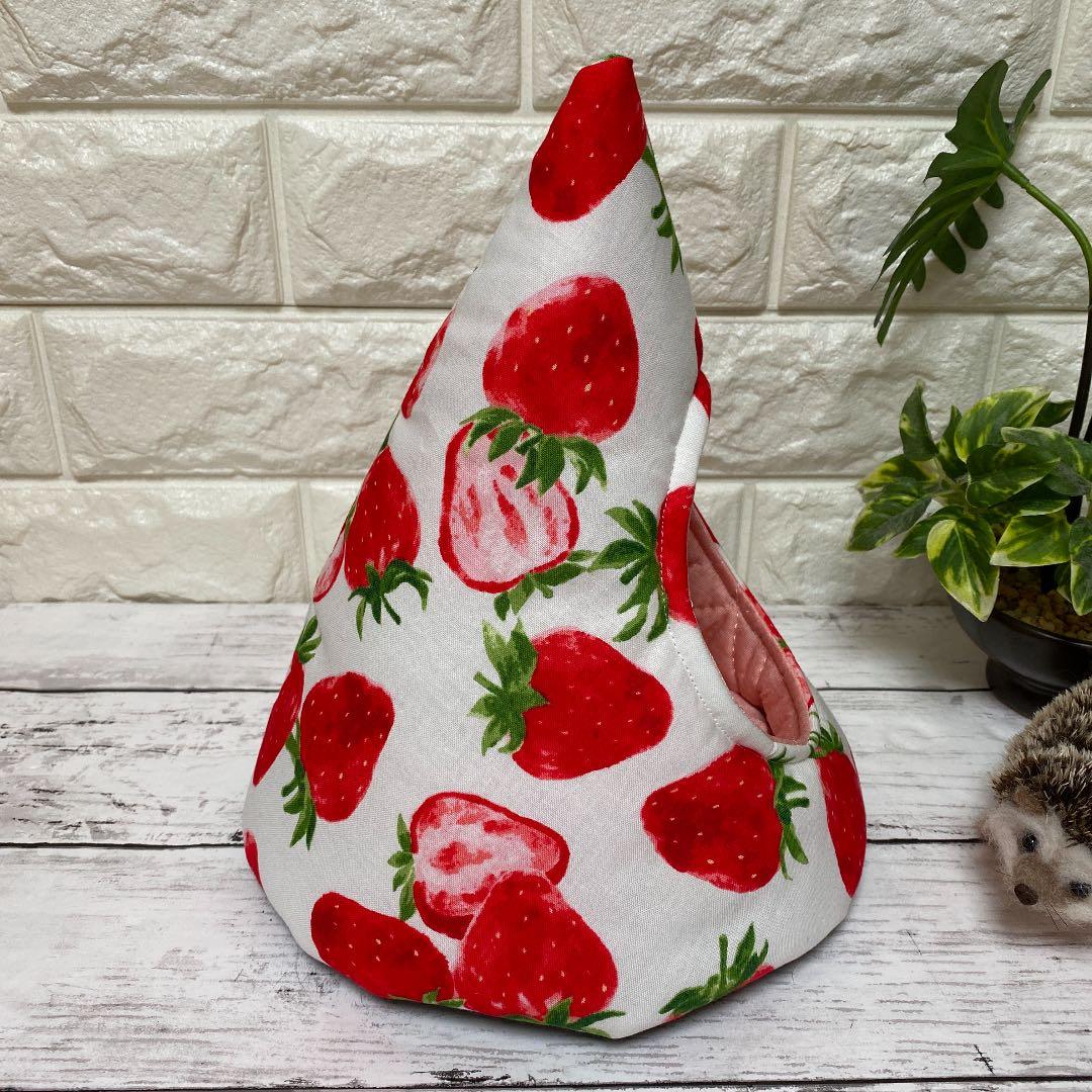 ハリネズミ寝袋　とんがり苺Ｌサイズ