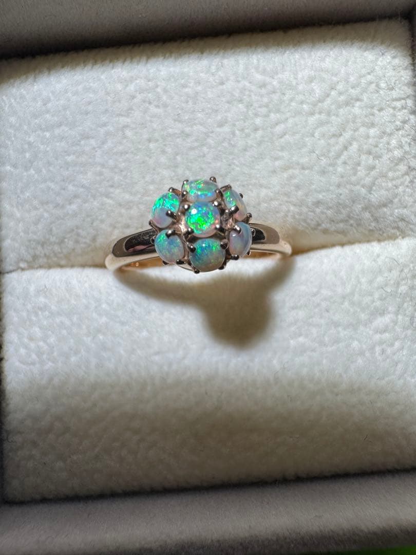 4℃ k18 オパールの指輪