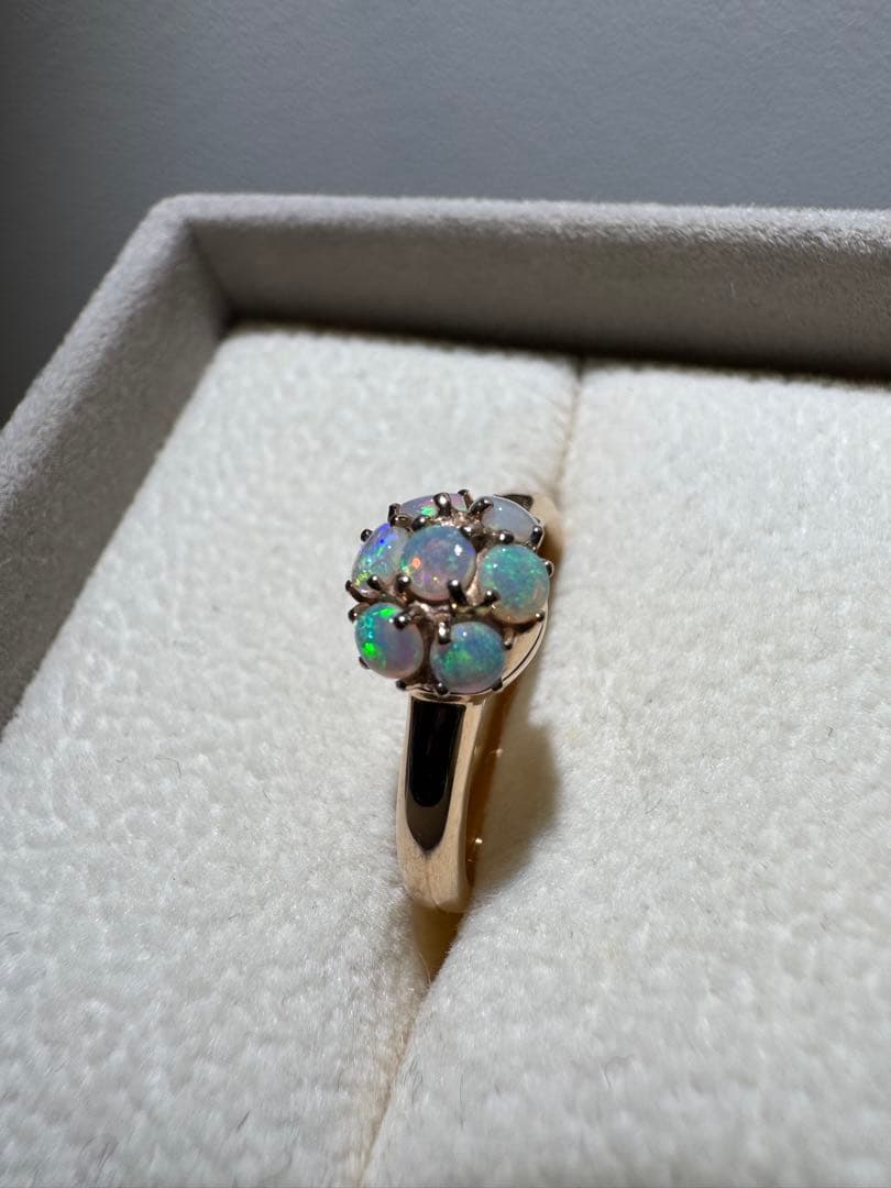 4℃ k18 オパールの指輪