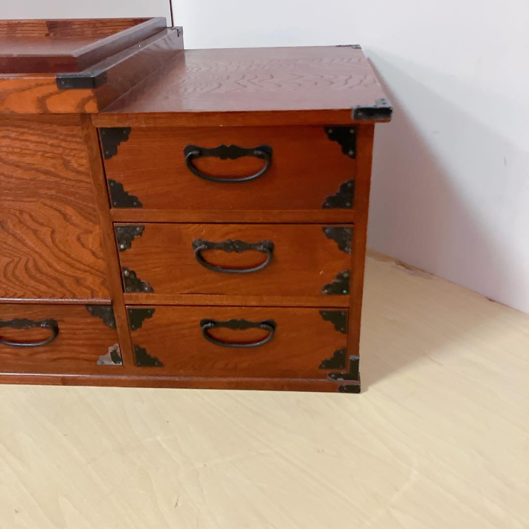 囲炉裏　木製　火鉢　火箸　灰付き　アンティーク　囲炉裏テーブル　古民具 和用具