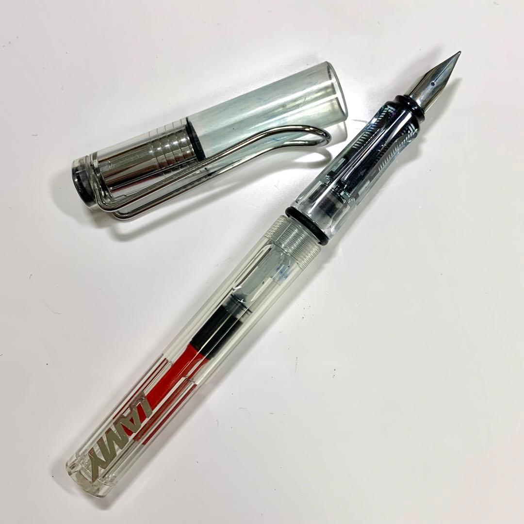 LAMY Safari 万年筆 スケルトン コンバーター ペン先 EF