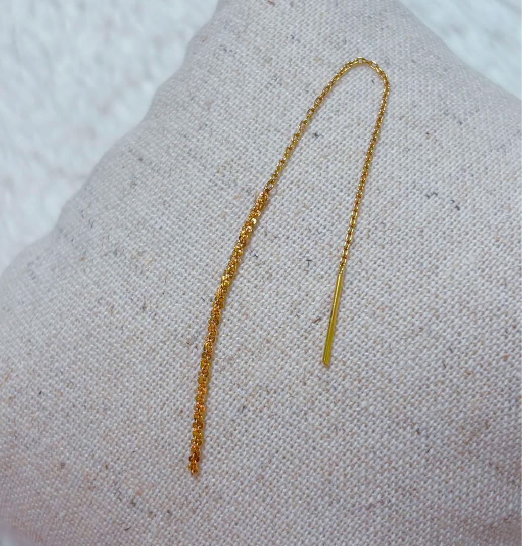 gram ピアス　K18 YG setaria PAIR