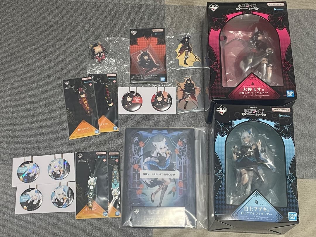 白上フブキ 大神ミオ一番くじ ホロライブ villain styleフィギュア他