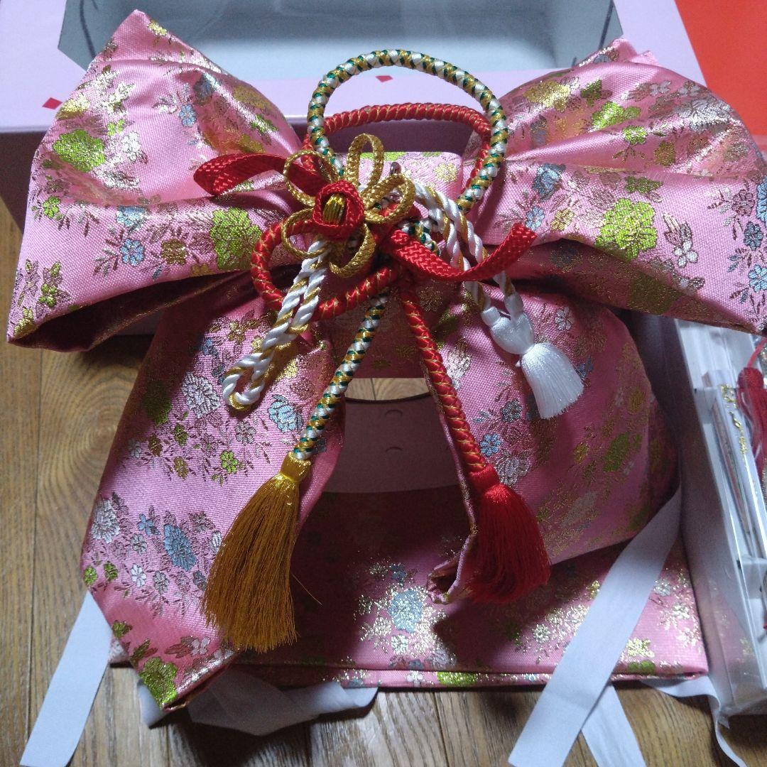 七五三★帯.バッグ.草履.筥迫.ピンク花柄