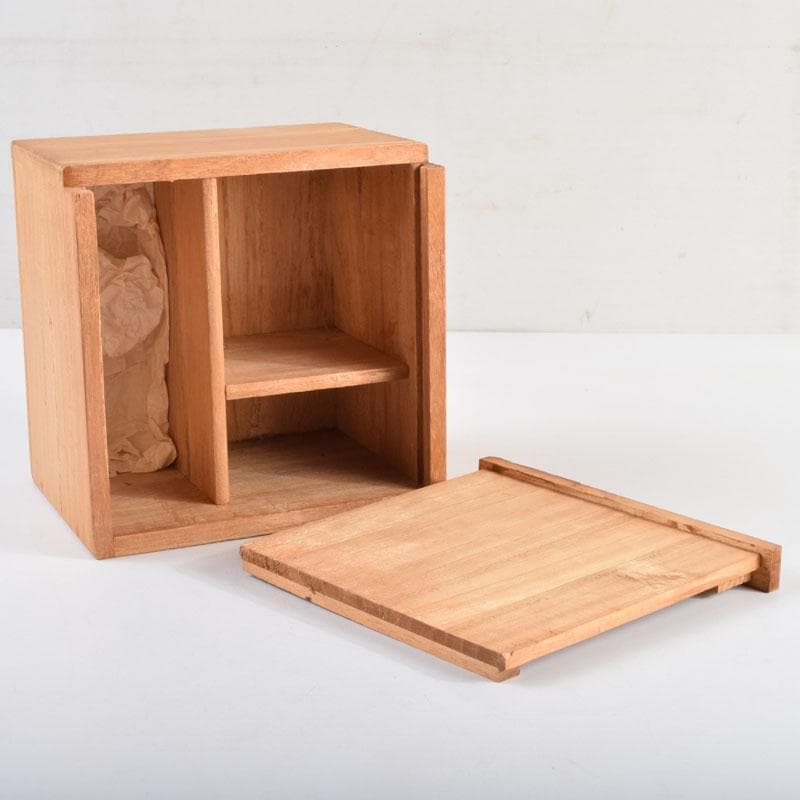 常滑焼　間野弥平作　朱泥　手捻り　小さな茶器揃　共布共箱　V　8964