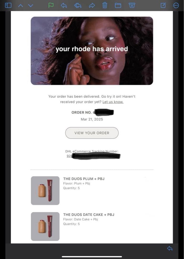 RHODE DATE CAKE ポケット ブッラシュ ＋PBJ リップ ティント