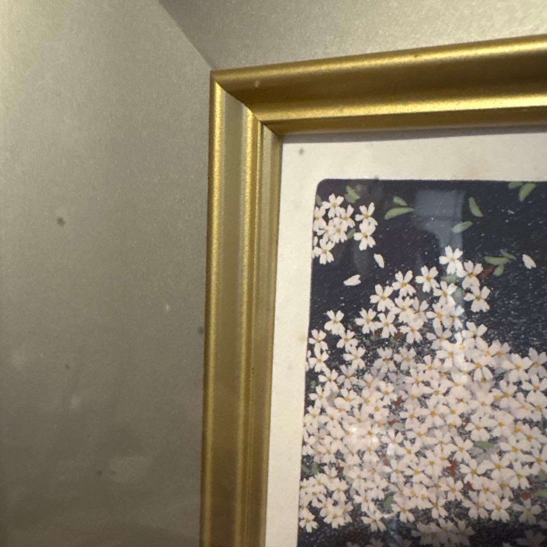 Y*i様 中島千波　シルクスクリーン　樹霊淡墨櫻　桜の絵　額