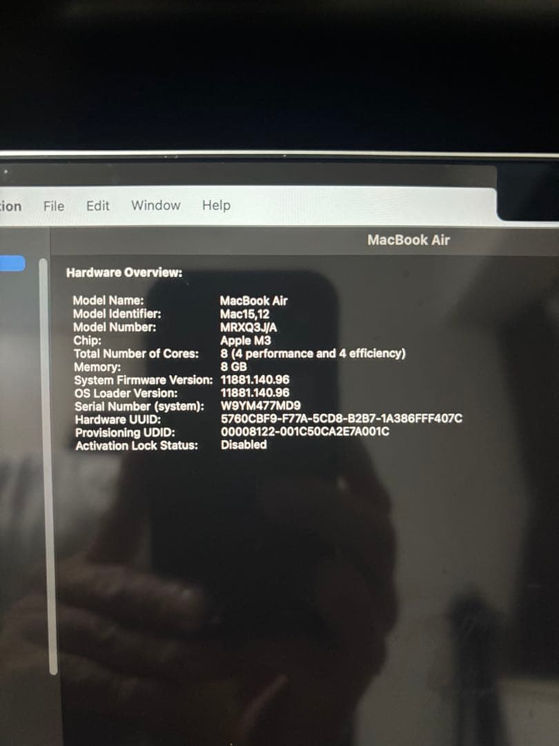 Apple MacBook Air 13インチ M3 256GB