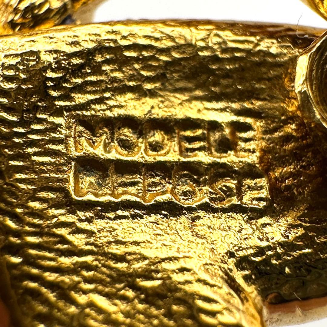 【希少・美品】Carven カルヴェン ブローチ バタフライモチーフ ゴールド