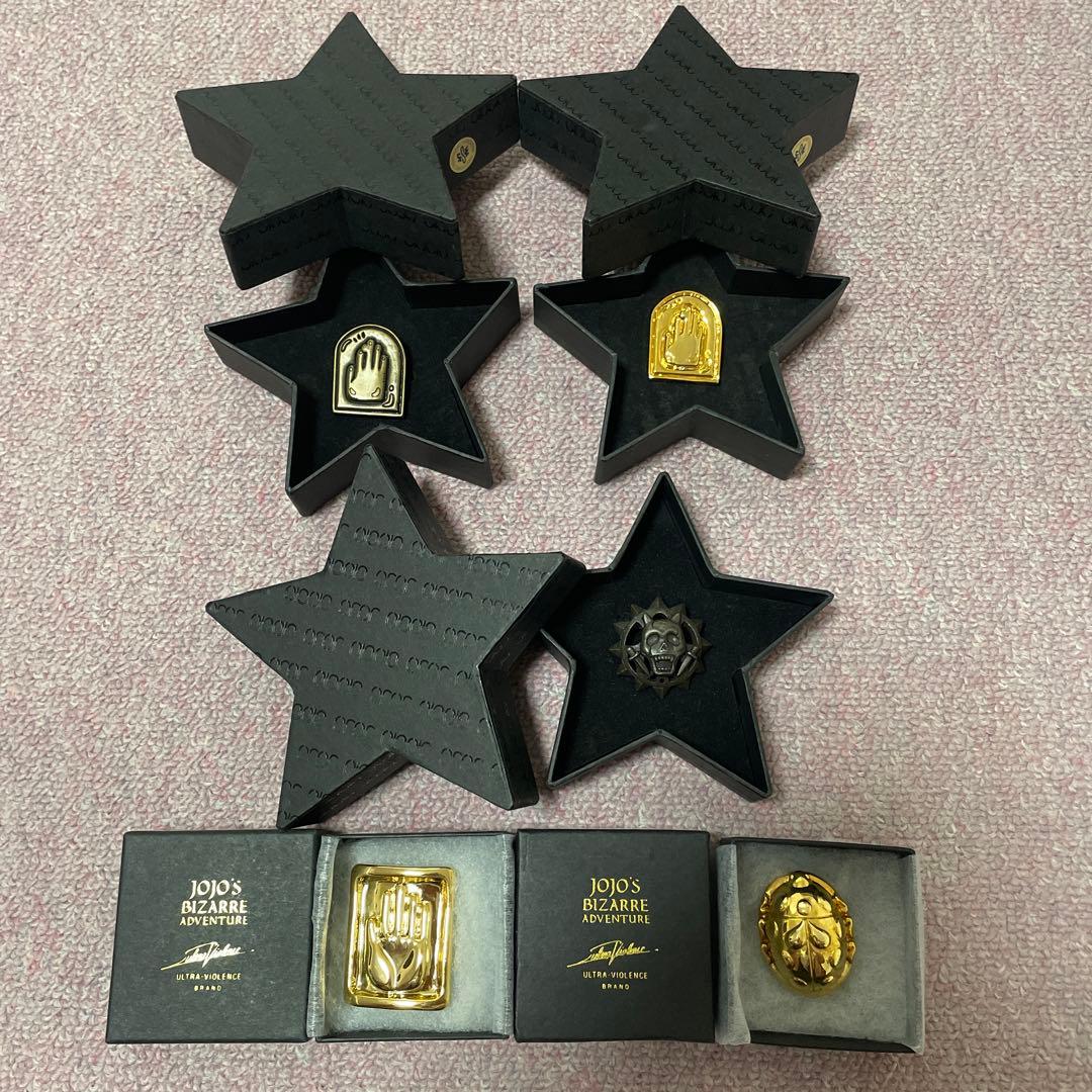ultra-violence × ジョジョの奇妙な冒険 ブローチ 5点セット