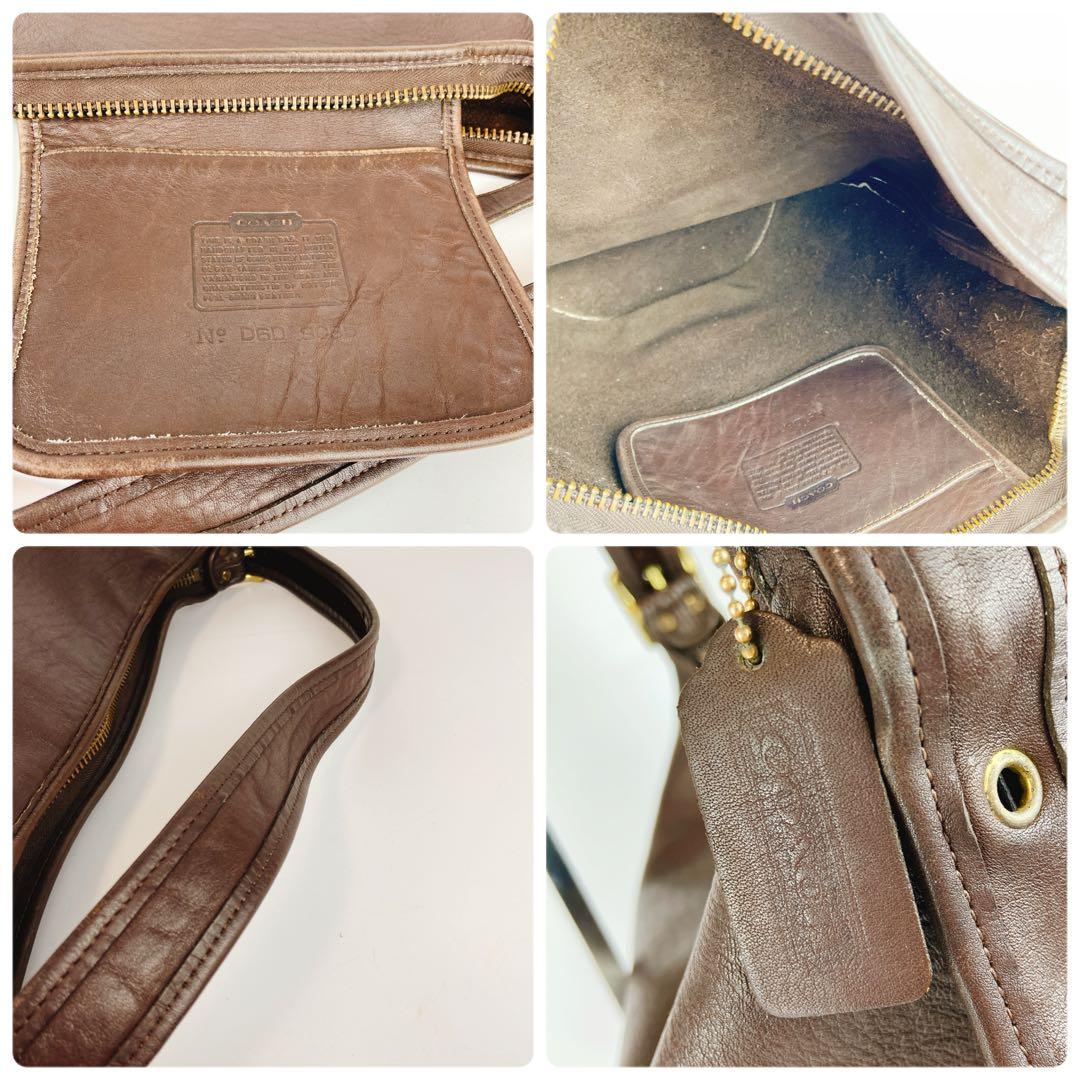 美品 オールドコーチ 9085 バケツバッグ ハーフムーン ショルダー