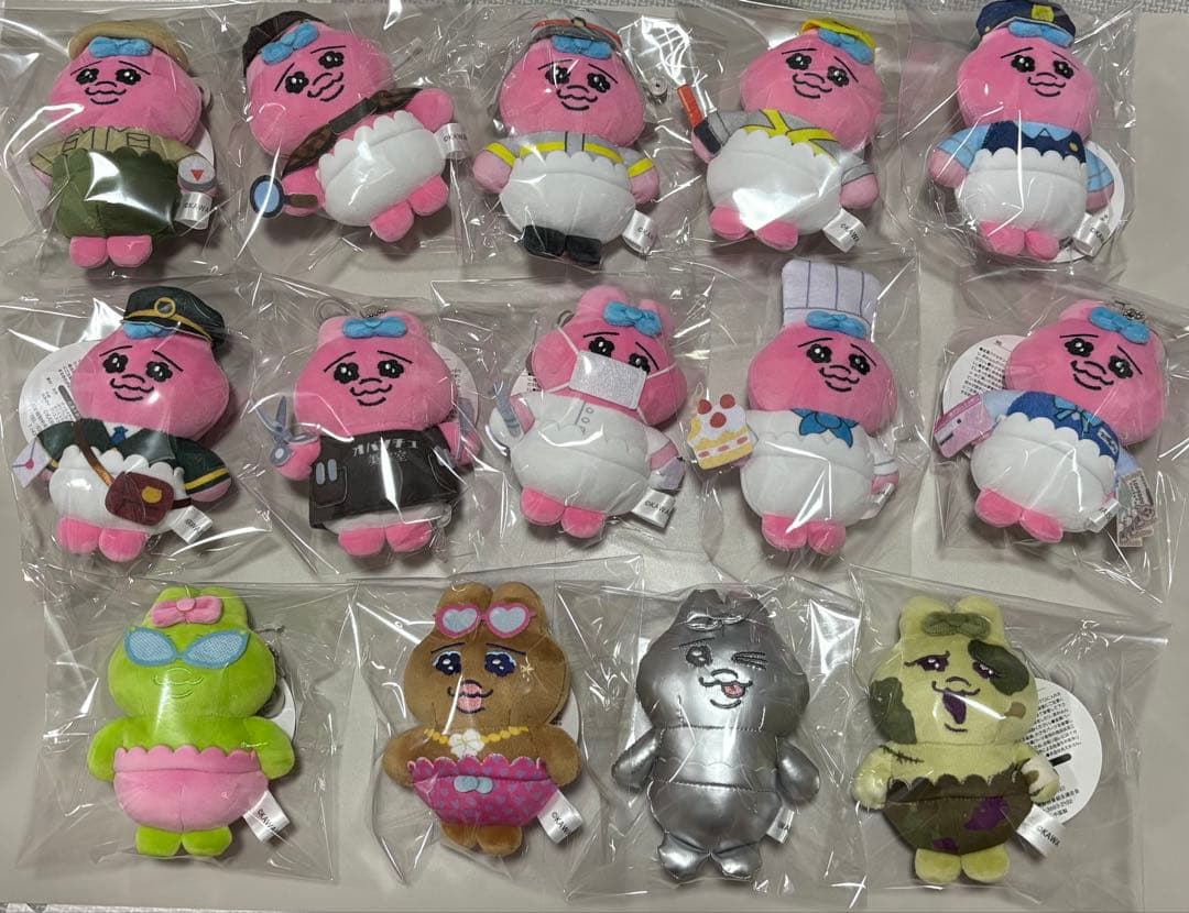 おぱんちゅうさぎ × しまむら ぬいぐるみチャーム 14種 お仕事/シルバー、他