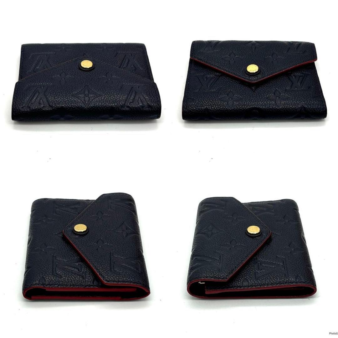 【未使用級】ルイヴィトン アンプラント ヴィクトリーヌ マリーヌ 三つ折り財布
