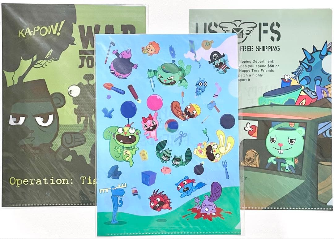 Happy Tree Friends クリアファイル 3点セット