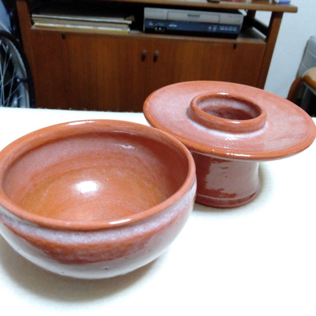 松楽　赤　供茶茶盌の三点