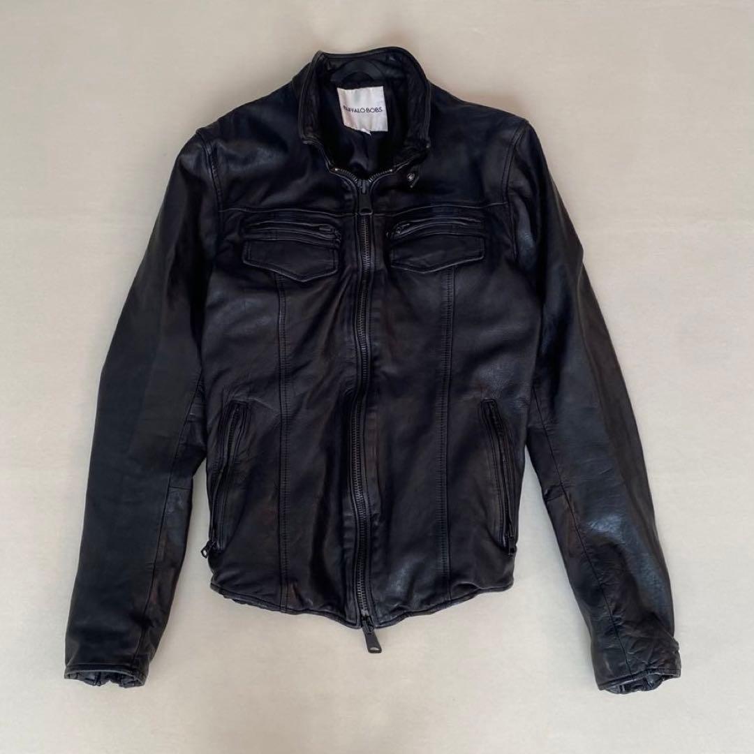 BUFFALO BOBS シングルライダース　レザージャケット　Y2K