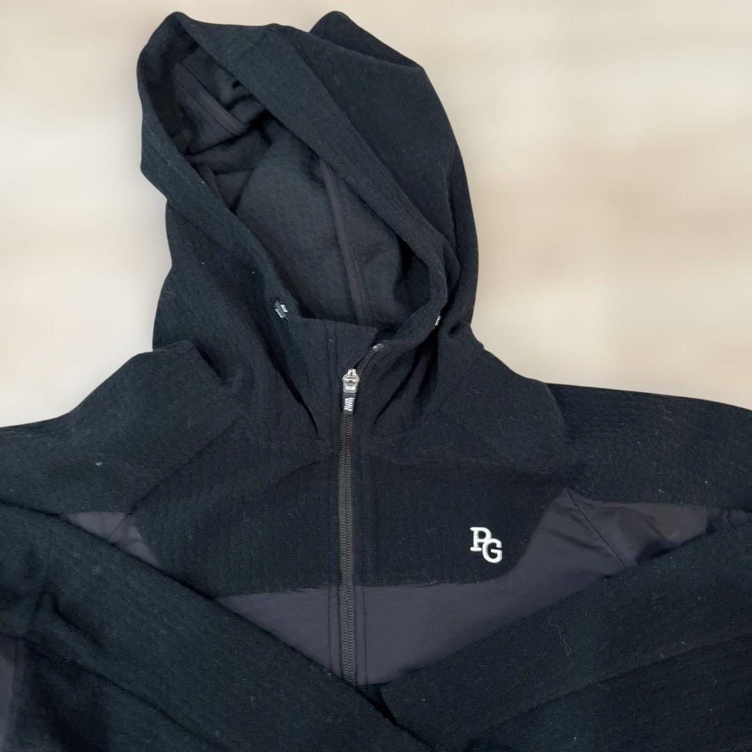 PEARLY GATES フード付きジャケット ブラック