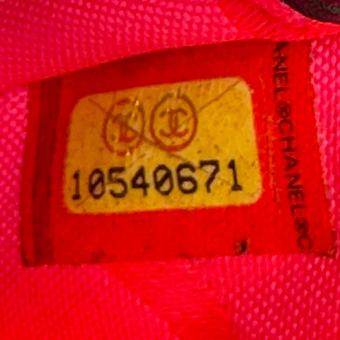 CHANEL シャネル カンボンライン レザー 二つ折り財布 コンパクト財布