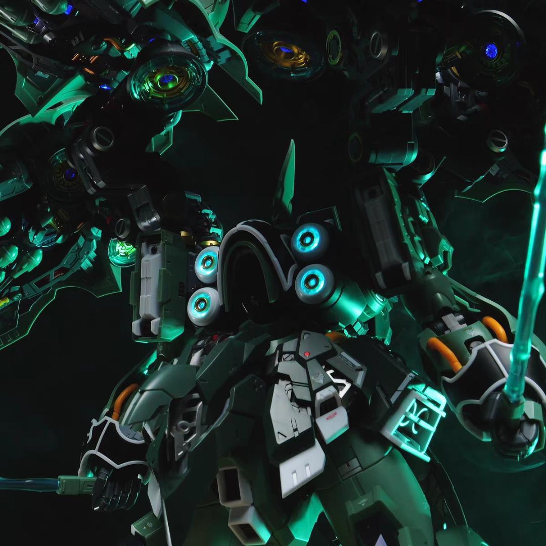 海外版 MGEX クシャトリア オシリス・エリアル アクシズ社 電飾パーツ付属有