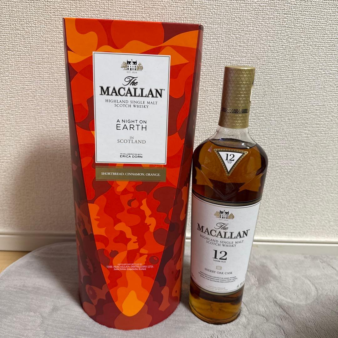 【未開封】マッカランA Night on Earth&12年シェリーオークカスク