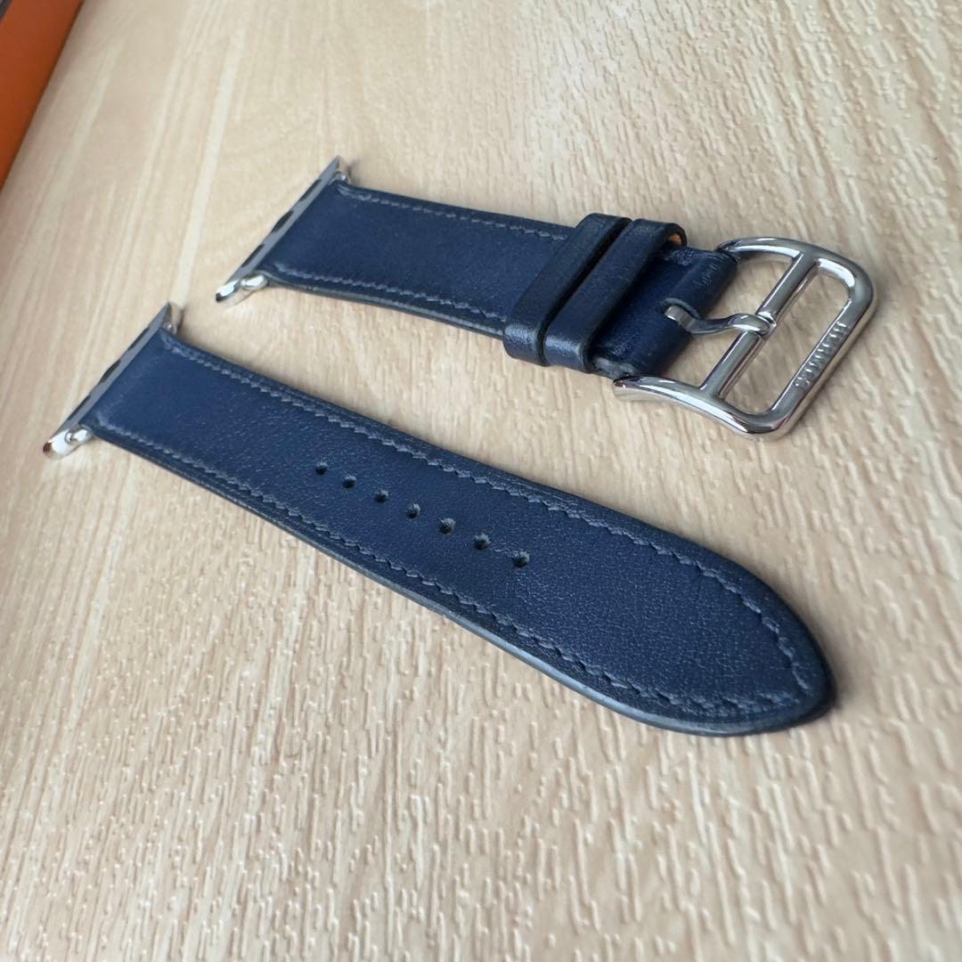 1831 Apple Watch エルメス　ネイビー　レザー　HERMES