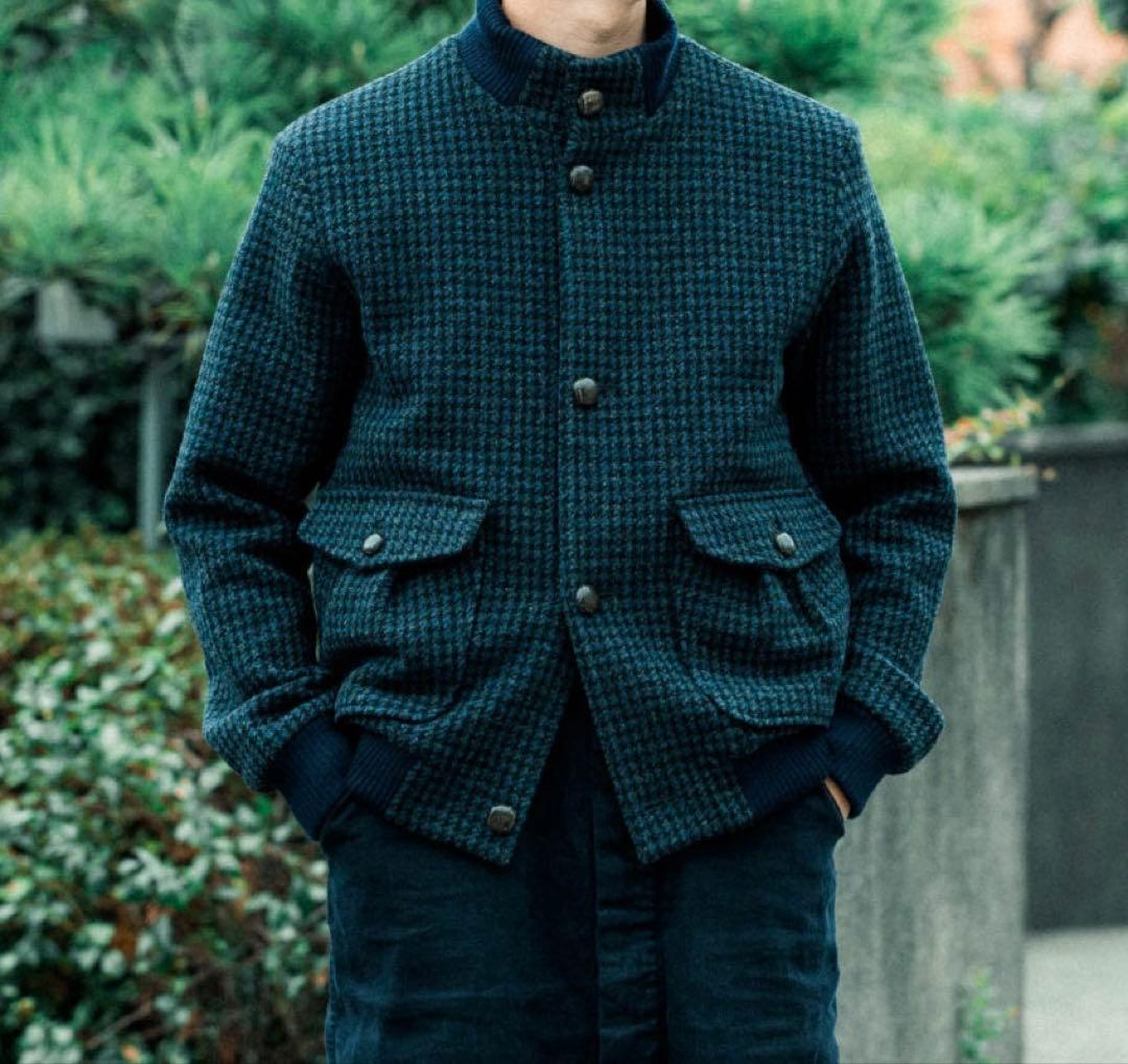 FRANK LEDER dogtooth ボンバージャケット