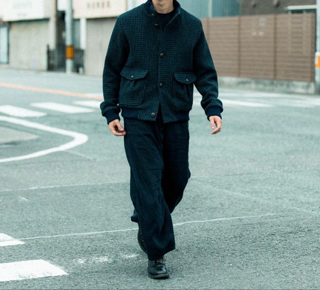 FRANK LEDER dogtooth ボンバージャケット