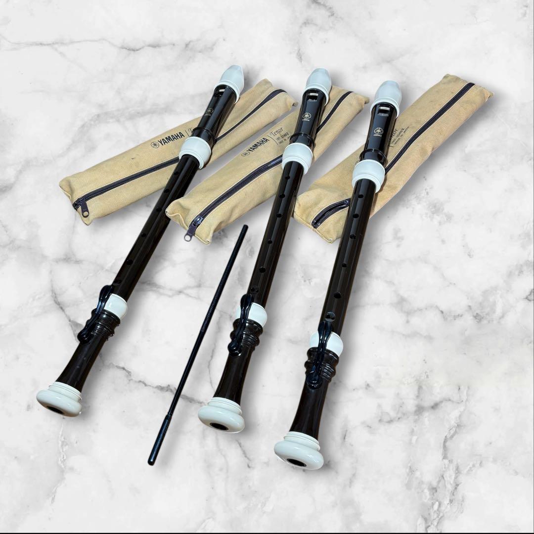 3セットYAMAHA テナーリコーダー ケース付き YRT-304BⅡ