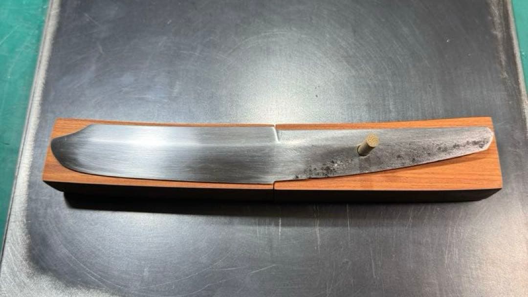 日本刀 残欠 大小 本花梨拵え 桐の化粧箱兼額