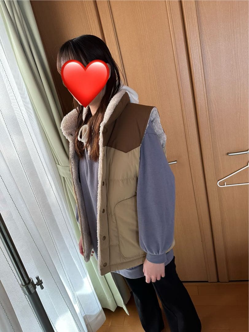 Patagonia リバーシブルベスト ベージュ/ブラウン