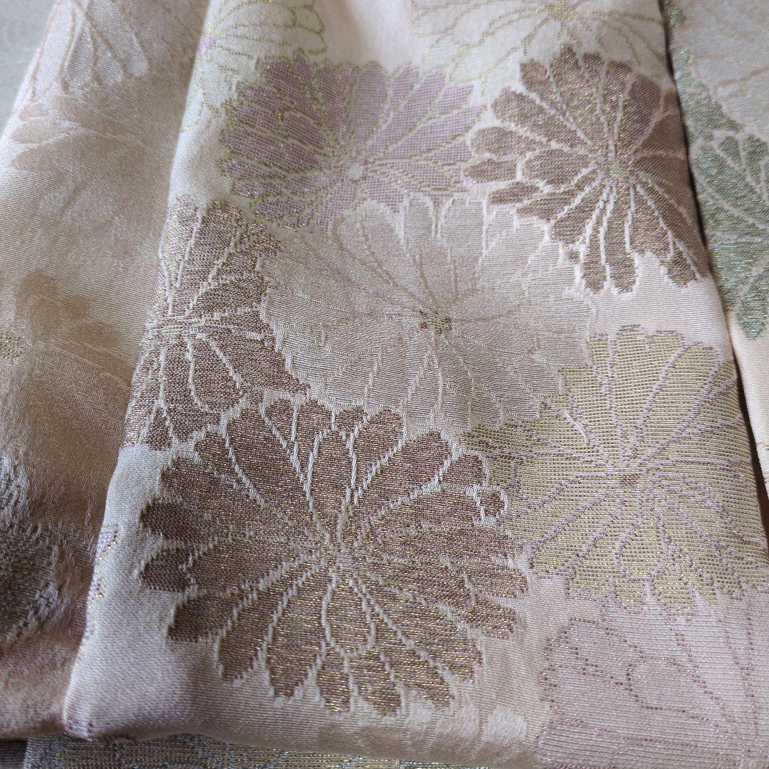 七五三３歳正絹刺繍入りの被布（中綿無し）ベージュ色