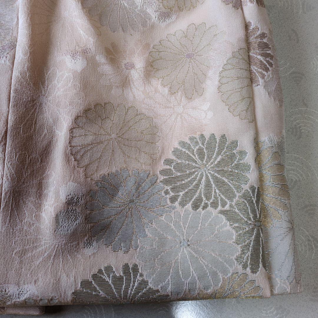 七五三３歳正絹刺繍入りの被布（中綿無し）ベージュ色