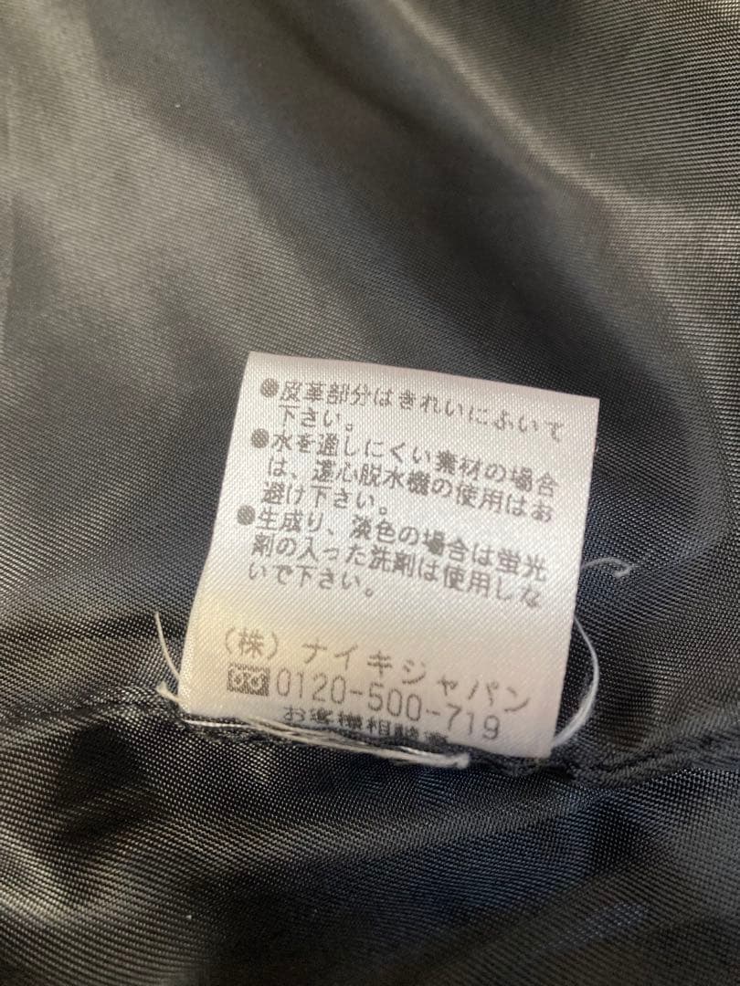 激レア NIKE ナイキ レザー シングル ライダース ジャケット NSW