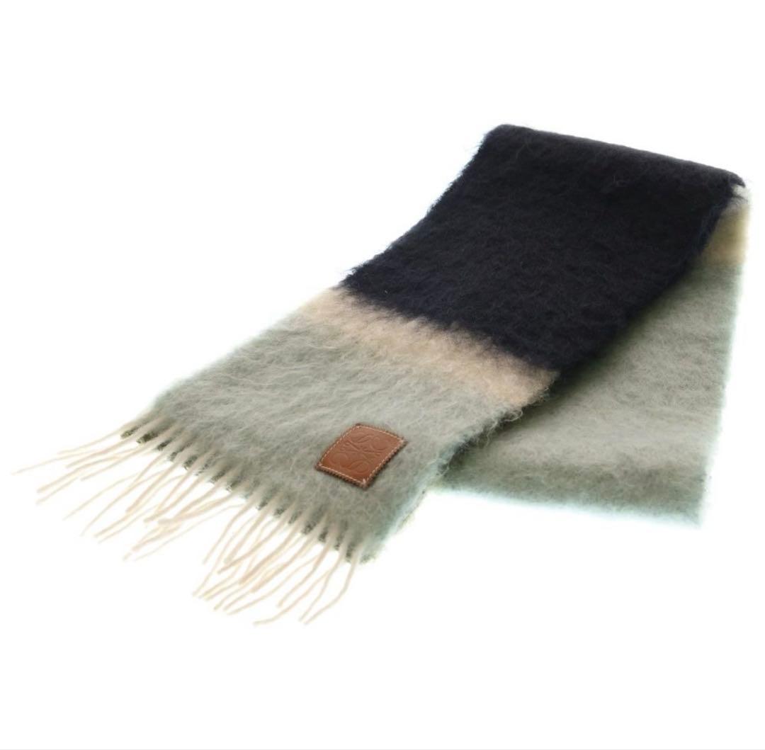 ロエベ　マフラー　モヘア・ウールブレンド