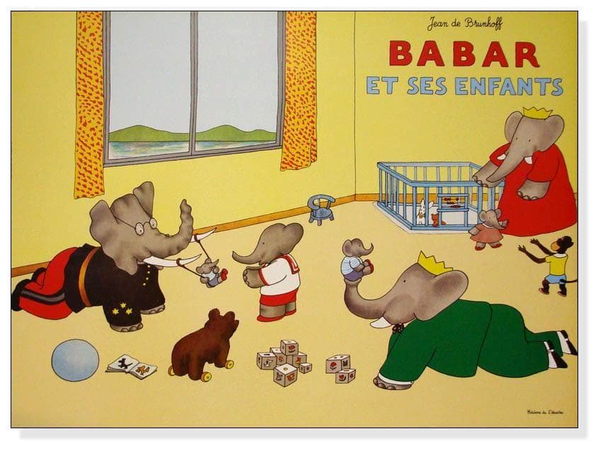 額装品/Babar et Ses Enfants/ジャンドブリュノフ/インテリア