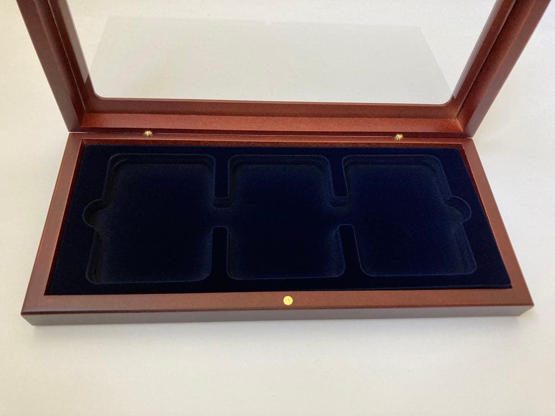 スラブケース スラブホルダー 木製 3枚用 新品 NGC PCGS