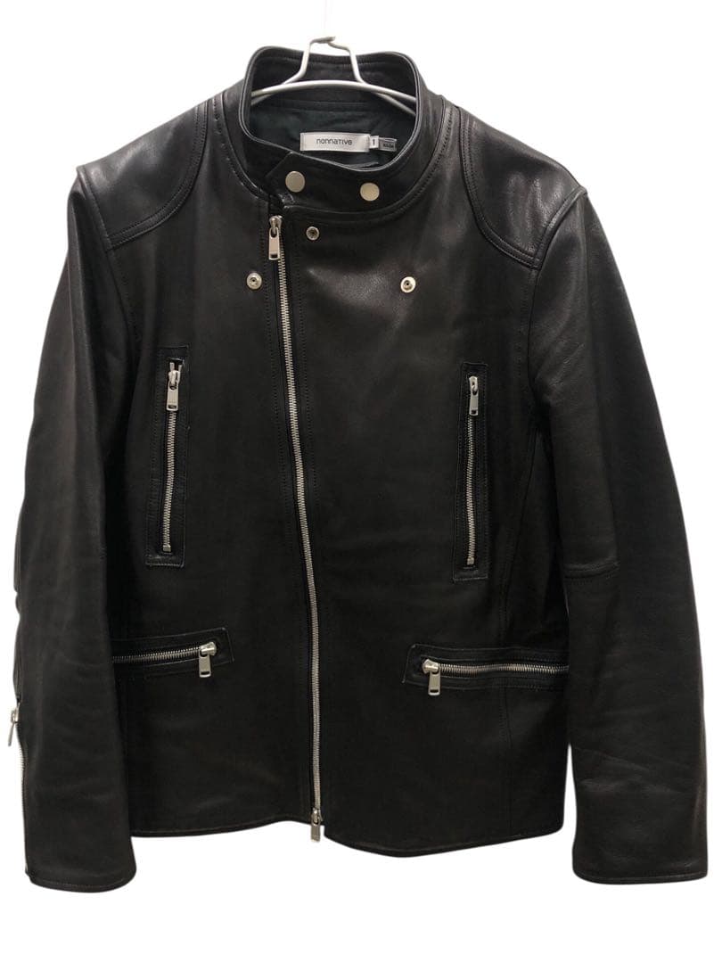 ジャケット・アウター nonnative BIKER BLOUSON COW LEATHER