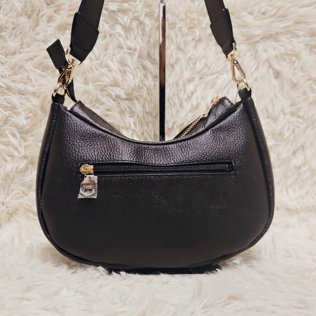 新品タグ russet ラシット ハンドバッグ トートバッグ ハーフムーン　黒