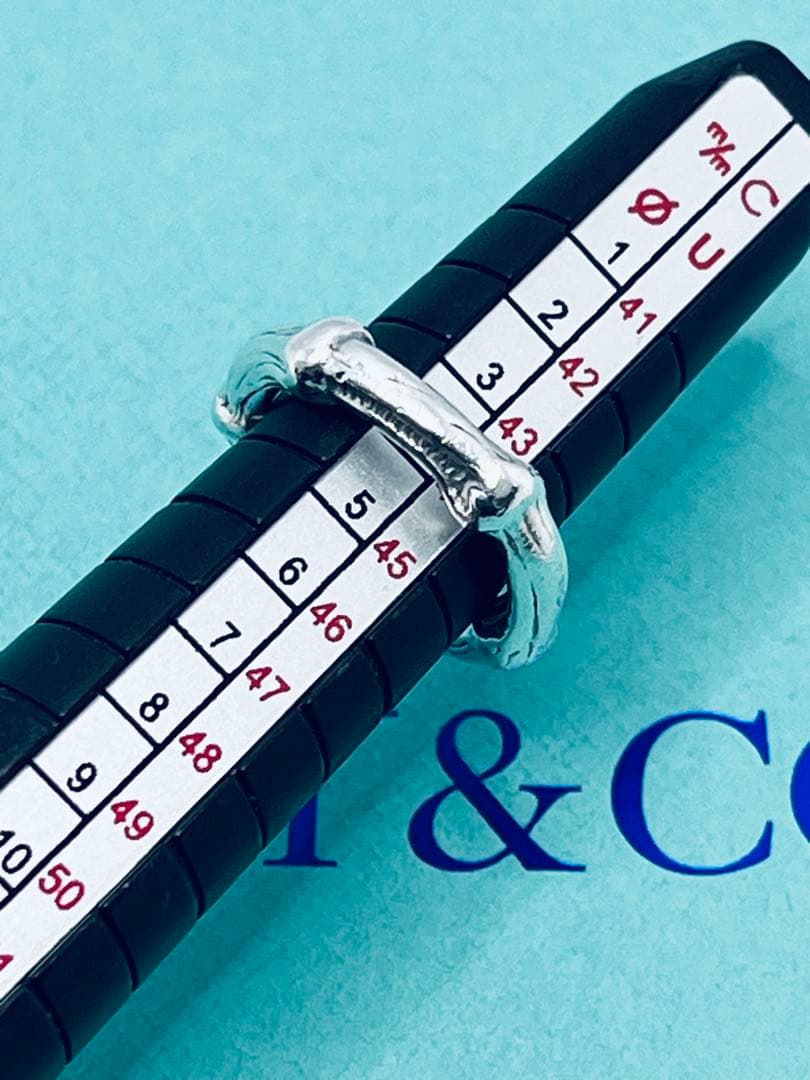 c870 希少　美品　オールド　ティファニー　バンブー　リング　925 約4号