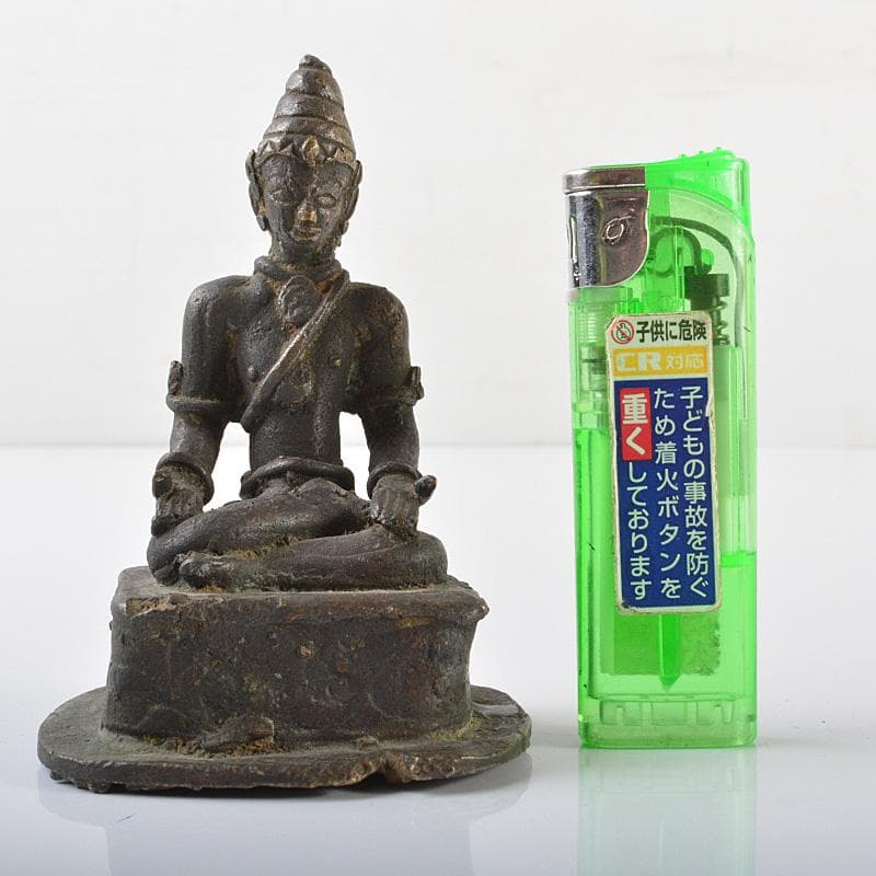 中国　古銅　チベット仏　仏像　置物　重さ約332g　V　R6264