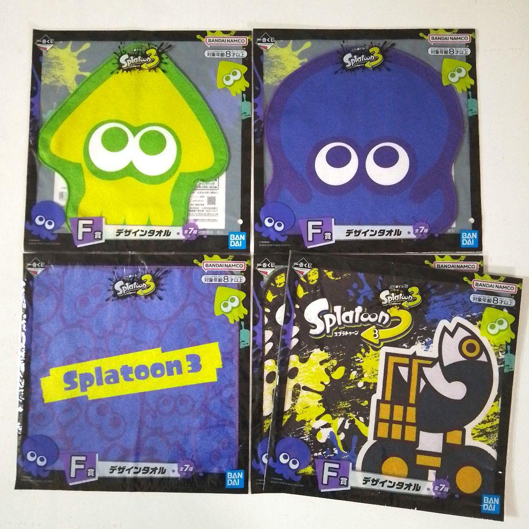 スプラトゥーン3 一番くじ タオル 6枚セット Splatoon