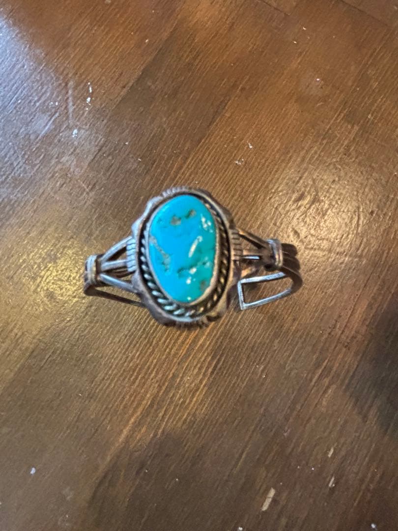 25年前購入 ヴィンテージ ターコイズ バングル Sterling刻印