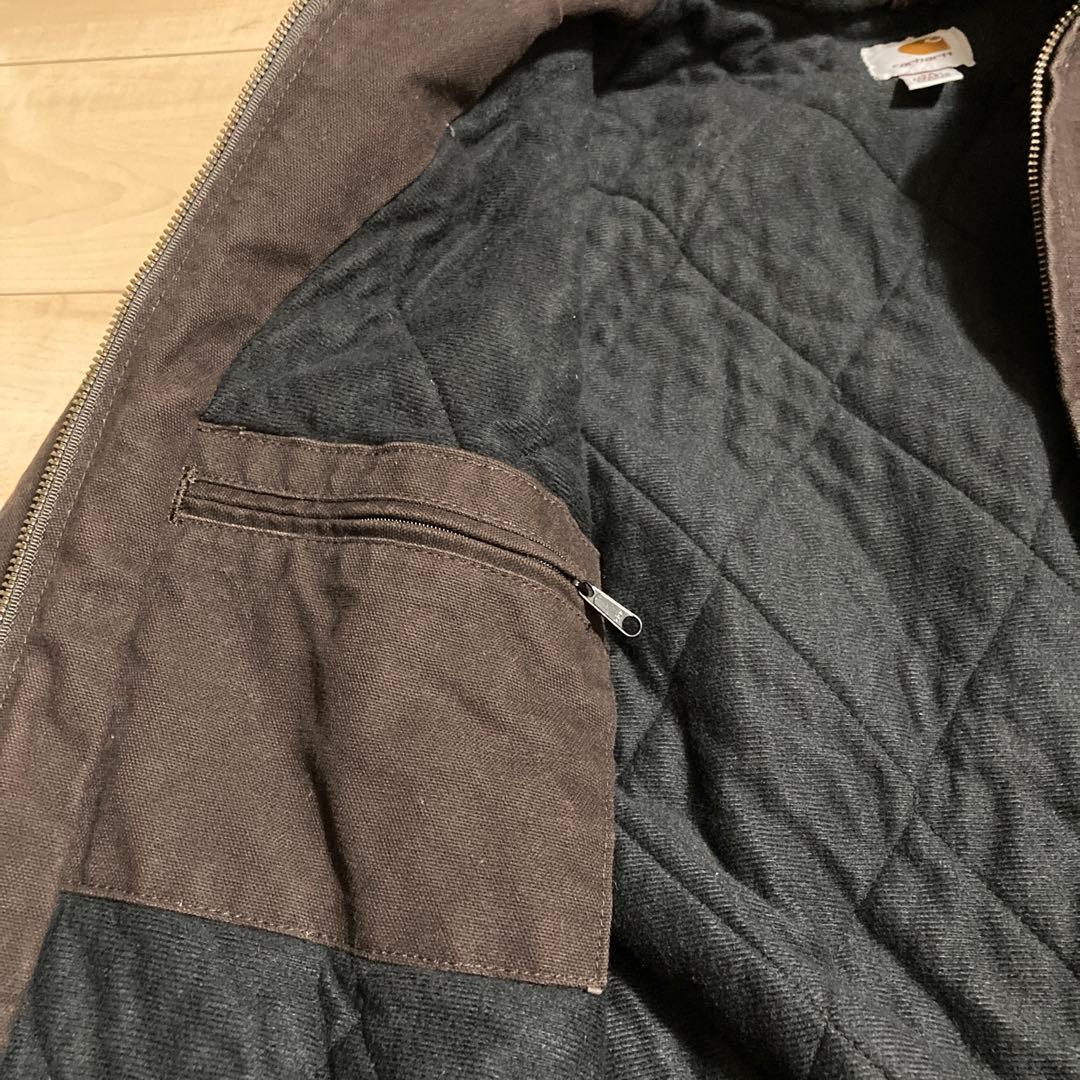 希少xsサイズ 美品 カーハート アクティブジャケット ダークブラウン