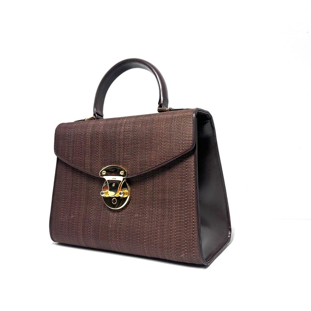 【美品】COMTESSE Germany製 コンテス/ホースヘアー/ハンドバッグ