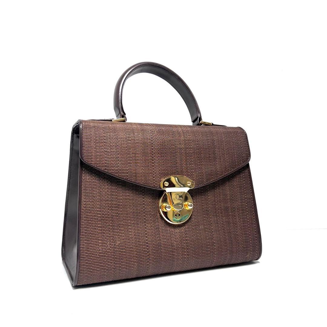 【美品】COMTESSE Germany製 コンテス/ホースヘアー/ハンドバッグ