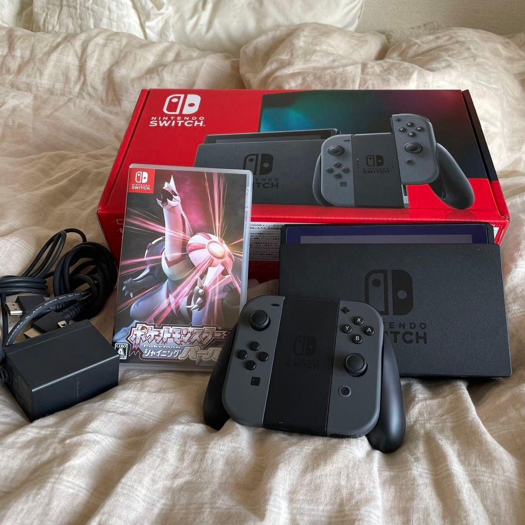 Nintendo Switch 本体 グレー ゲームソフト付き