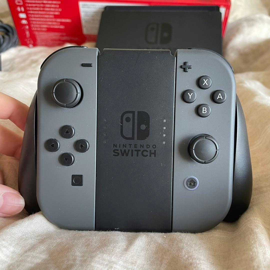 Nintendo Switch 本体 グレー ゲームソフト付き