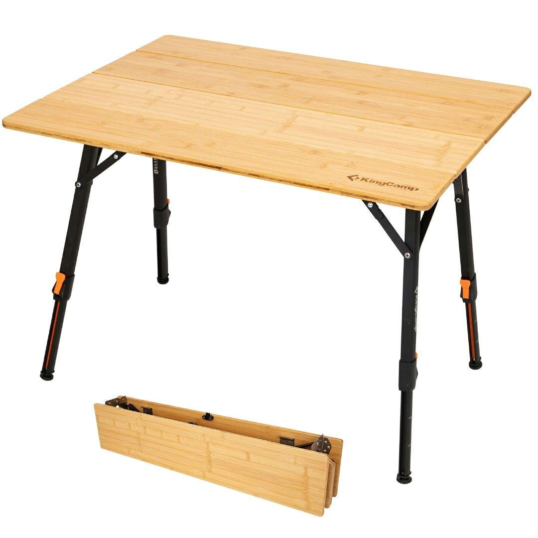 しっかり選坊KingCamp キャンプ テーブル 高さ無段階調整