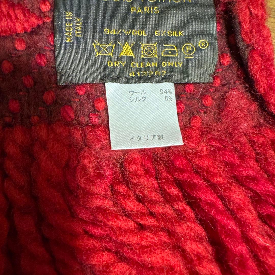 ぁ*)様 ルイヴィトン　マフラー　赤