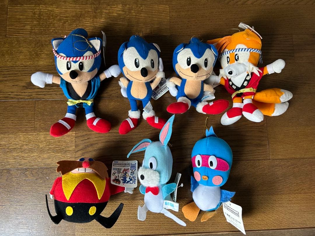 ソニック・ザ・ヘッジホッグ ぬいぐるみ7体 UFOキャッチャー SEGA 非売品